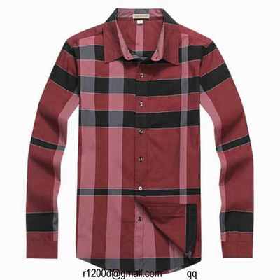 chemise burberry pas cher homme